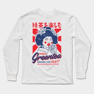 enjoy greentea Long Sleeve T-Shirt